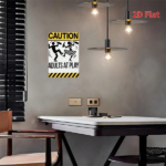 CIFbuy Funny Vintage Metal Wall Sign 8x12 Inch, CAUTION ADULTS AT PLAY Humorous Silhouette Iron Plaque, Retro 2D Flat Wall Art Decor, N TikTok, TikTok, Silhouette Iron Plaque, Retro 2D Flat Wall Art Decor Self-pickup Logiopics - Image 5