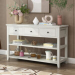 Single Drawer Double Door Storage Cabinet White - Image 19