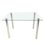 Same Code 60648027 110CM Clear Color Dining Table Set (This product will be split into two packages) - Image 17