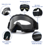 Windproof Anti-Scratch Dustproof Motorcycle Riding Goggles Ski Goggles Racing Goggles (US Logistics only For USPS.TK/TMEU only For self-pickup) - Image 3