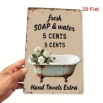 CIFbuy Fresh Soapy Water Metal Iron Logo Sign Indoor Outdoor Weatherproof Wall Decor For Home Bar Office Man Cave Garage (TikTok, temu pick-up service) - Image 3