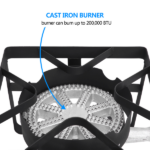 Replace 24519954 Ef41-54 Outdoor Furnace With Square Furnace 20W BTU Head Diameter 26cm With 1.2m Leather Pipe With 0-20psig High Pressure Valve - Image 18