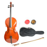4/4 Retro Style Cello Case Bow Rosin - Image 10