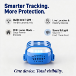 GPS Pet Tracker for Dogs Cats Built-in IoT Sim WiFi Tracking Unlimited Distance QR Code Anti-Lost Locator, Subscription Required - Image 2