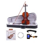 [Do Not Sell on Amazon] GV201 4/4 Classic Solid Wood Violin Case Bow Violin Strings Rosin Shoulder Rest Electronic Tuner - Image 13