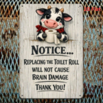 CIFbuy Funny Toilet Paper Metal Sign, Vintage Rustic Bathroom Wall Decor, Waterproof Anti-Rust Iron Plaque, Creative 2D Flat Printed Re TikTok, TikTok, proof Anti-Rust Iron Plaque Self-pickup Logiopics - Image 4