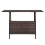 Modern Stylish And Beautiful Bar Table Brown Gradient - Image 2