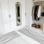 Three-piece kitchen rug set, non-slip and washable, abstract pattern kitchen hallway rug, soft and comfortable, suitable for sinks, floors, entrances, hallways and bathrooms. - Image 8