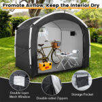 7.2×5.1×6 Ft Outdoor Bike Storage Shed Tent Waterproof Bicycle Shelter for 5 Bikes - Image 8