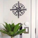 CIFbuy Gorgeous Black Metal Nautical Compass Wall , a Stunning Ocean - Theme Wall Hanging Art, a Stand - out Stylish Home Decor with Iron Art Silhouette, Wall Sculptures.(TikTok/temu self-pickup orders) - Image 6
