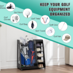 Black Golf Bag Organizer - Image 5