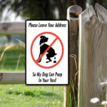 CIFbuy Leave Address Dog Poop In Yard No Dog" Poop Warning Metal Tin Sign 8x12In, Rustproof Outdoor Decor Unframed 2D Flat Pla No Dog Poop WaikTok, No Dog Poop WaikTok, t Self-pickup Logiopics - Image 3