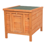 20-inch removable roof, waterproof, green asphalt roof, cedar wood, wooden chicken and rabbit cage - Image 16