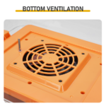 56H 56-Egg Incubator 110V 85W, Fully Automatic Turner, Upgraded LED Candler, Auto Temp & Humidity Control (Fahrenheit Display), ABS+PET Orange-White Body Clear Lid, Multi-Function Strip Egg Tray (US Plug) - Image 10