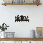 CIFbuy Mermaid Themed Wall Hook Set, Decorative Metal Hooks for Kitchen Bathroom Bedroom Entryway, Heavy Duty Hanging Organizer for Towels Keys Coats Hats Mugs, Cute Home Decor Unique Housewarming Gift (TikTok, temu pick-up service) - Image 2
