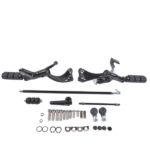 Forward Controls Foot Pegs Levers Linkages Fit for Harley-Davidson Sportster XL883 1200 2004-2013 Black Aluminum - Image 2