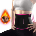 Waist Trimmer Belt Sport Workout Shaper Burner Slimming Belt W/ Phone Pocket Pink-Black (US Logistics only For USPS.TK/TMEU only For self-pickup) - Image 3