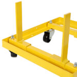 750lbs Rolling Engine Stand,Adjustable Width And Length, with 2pcs Buckle Straps,Yellow--Self-pickup is not supported - Image 9