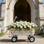 Outdoor carriage, all terrains, wooden railings, solid tires, garden carriage,Load-bearing capacity: 176LBS - Image 8