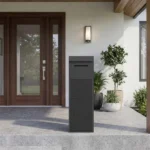 Anti-Theft Package Delivery Box with Code Lock, Galvanized Steel Parcel Drop Box for Outdoor Porch - Image 3