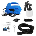 800ML Paint Spray Painter 650W Paint Sprayer Machine 800ML/Min Output HVLP Oil Primer Water Sprayer w/ 3 Spraying Patterns Motor Strap Detachable Container - Image 16