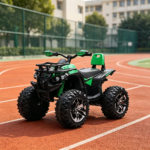 12V Green Kids Ride-On ATV, Music Headlights, for 37-60 Months Toddlers - Image 5