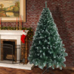 7FT Iron Leg White Christmas Tree with 950 Branches - Image 18