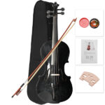 Professional 4/4 Full-Size Violin - Premium Sound, Durable & Lightweight Design with Complete Accessories, Exquisite Handcrafted Finish, Ideal Unique Gift for Musicians - Image 9
