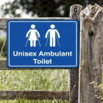 CIFbuy 1pc Blue Ambulant Toilet Tin Sign 8x12in Waterproof Metal Plaque, Metal Plaque, Art For Indoor Outdoor Home Decor TinikTok, TinikTok, Self-f ckup Logiopcorframed 2D - Image 3