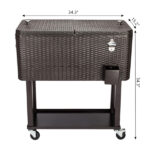 Same Code 16526367 80QT Rattan Square Legs Cooler with Shelf - Image 25