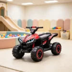 Red 12V Kids Electric ATV – Quad Car with Forward/Reverse, Music, for 3+ Years Old - Image 4
