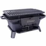 Oval Cast Iron Grill Outdoor, Portable Charcoal Grill and Tabletop Cast Iron Skillet - 100% Cast Iron, Enameled, Durable, Small Charcoal Grill, Camping Stove, Hibachi Grill - Image 15