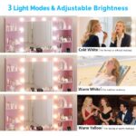 Pink particleboard with a 7-drawer, 4-shelf dressing table set with 10 three-tone light bulbs, power strip, and grille. - Image 6