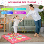 Pink Kids Dance Mat (3+ Ages), 5 Difficulty Levels & 9 Demo Songs, Non-Slip Safe Design - Image 10