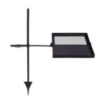 Folding Swivel Campfire Grill, Portable Cooking Grate over Fire Pit, Lightweight Grate & Camp Fire Rack with Carrying Bag for Outdoor Camping BBQ, Black - Image 3