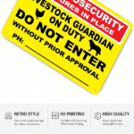 CIFbuy 1pc Vale Farm Biosecurity Livestock Guardian Metal Sign, Caution Danger Safety Warning Notice, Safety Warning Notice, Unframed 8x12In 20x30Cm LiikTok, LiikTok, ng Notice Self- Sckup LogiopCm - Image 4