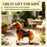 Kids Riding Pony – Ride on Horse Toy for Outdoor Activity, Wheels & Neighing Sounds 3-5 Years - Image 8