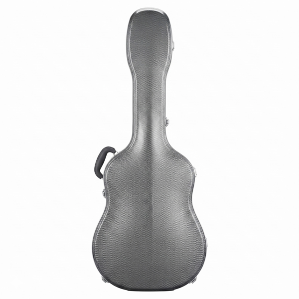 41" Folk Guitar ABS Molded Carrying Case Fits Most Acoustic Guitars Microgroove Grayish Blue