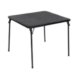 31.5" Folding Card Table, Portable Table for Dining, Camping, or Game Night, Black (Shipment from Walmart)