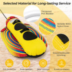 Yellow Inflatable Towable Tube Banana Boat for Boating - Image 11