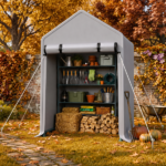 3x6 FT Storage Shed, Heavy Duty Bike Tent - Image 8