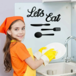 CIFbuy Handcrafted Let's Eat Wall Art Set 5 Piece iron Kitchen Sign Sculpture (TikTok, temu pick-up service) - Image 4
