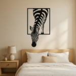 CIFbuy Modern Zebra Wall Art Black and White Animal Print Decor for Living Room Office Bedroom (TikTok, temu pick-up service) - Image 5