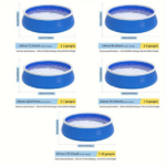 Inflatable swimming pool 244*63 butterfly inflatable coil mesh pool - Image 3