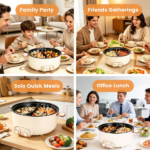 6 liters / 1.59 gallons with an internal divider to prepare two separate broths or soups at the same time. Generous cooking space accommodates meals for groups of 3 to 6 people, and each side features an independent power control system. - Image 5