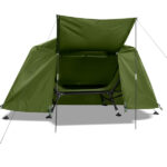 Collapsible camping tent with an integrated cot - Image 11