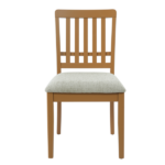 2-Piece Modern Scandinavian Dining Chairs, Curved Wood Backrest with Gray Fabric Seat, Finish for Dining Room and Apartment, Easy to Assembly -LIGHT BROWN - Image 8