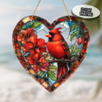 CIFbuy Rainbow Heart Window Decor Acrylic Stained Glass Suncatcher for Home Garden TikTok, temu pick-up service - Image 2