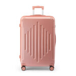 28in ABS Rose Gold Luggage Case with Diamond Texture & Reinforced Corners