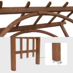[Same Code 43529880]Beautiful And Practical Garden Arch Dark Brown - Image 19